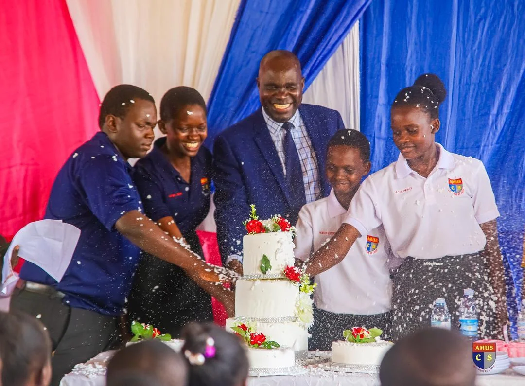 Cake cutting celebration