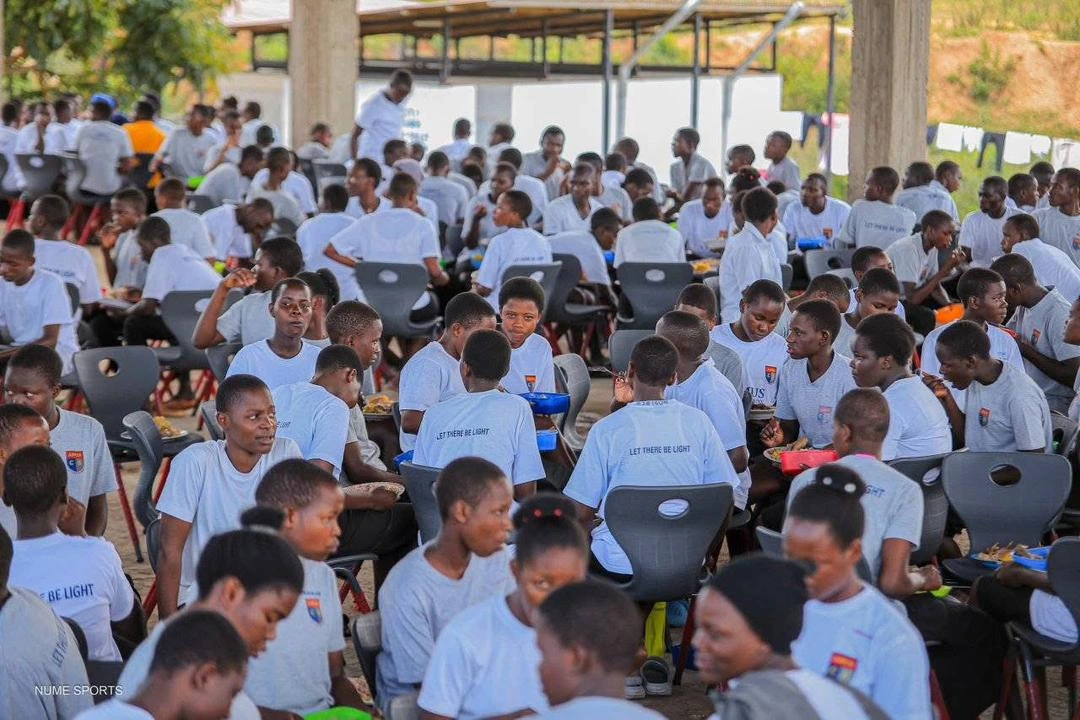 Students at the dining hall