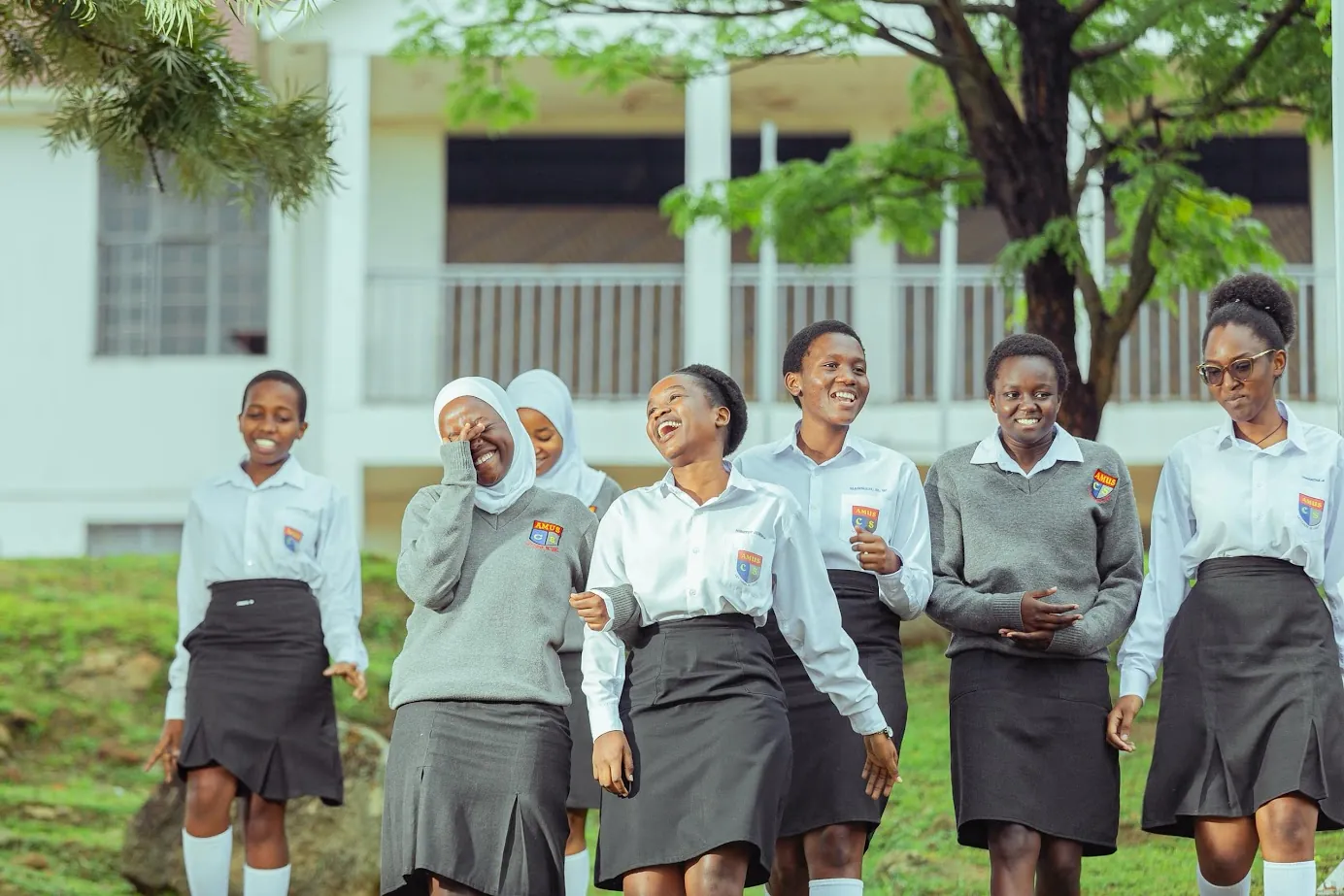 Students at Amus College